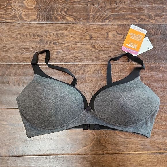 NWT WARNERS Invisible Bliss Wire Free Padded Bra, Size 38D - Picture 1 of 4